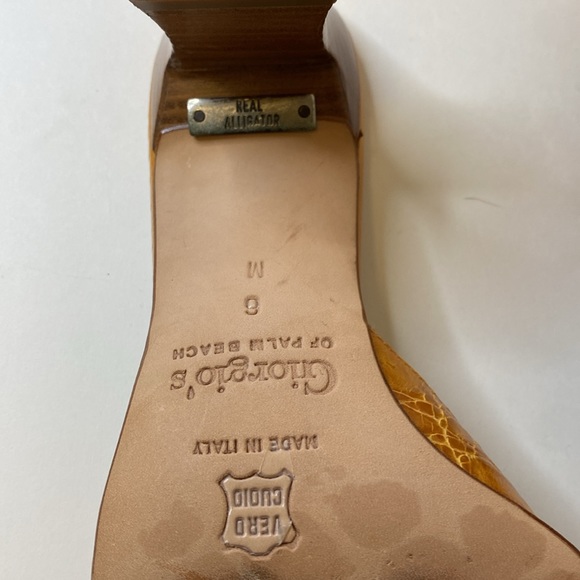 GIORGIO'S of PALM BEACH genuine alligator heels Women’s size 6 - Picture 4 of 10